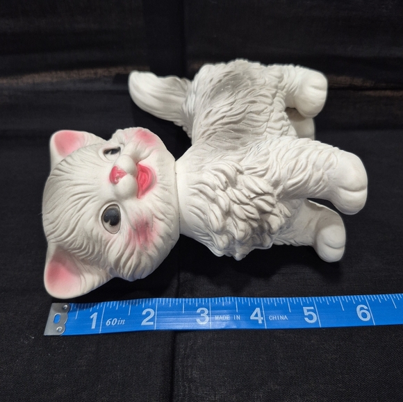 Vintage 1960s Edward Mobley Squeaky Cat Baby Toy - Picture 11 of 11